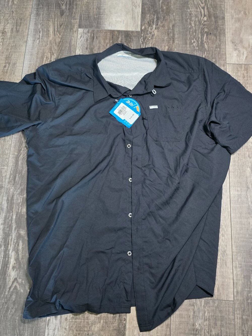 Columbia PFG Slack Tide Camp Shirt Mens 2XT Black Omni Shade NWT